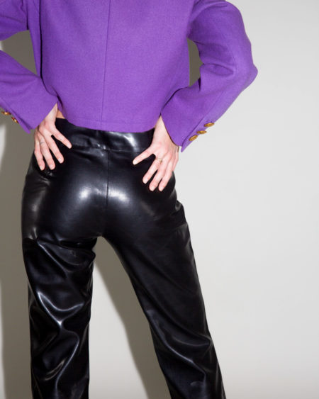Veste Yves Saint Laurent violette vintage