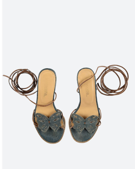 Sandales compensées Vintage